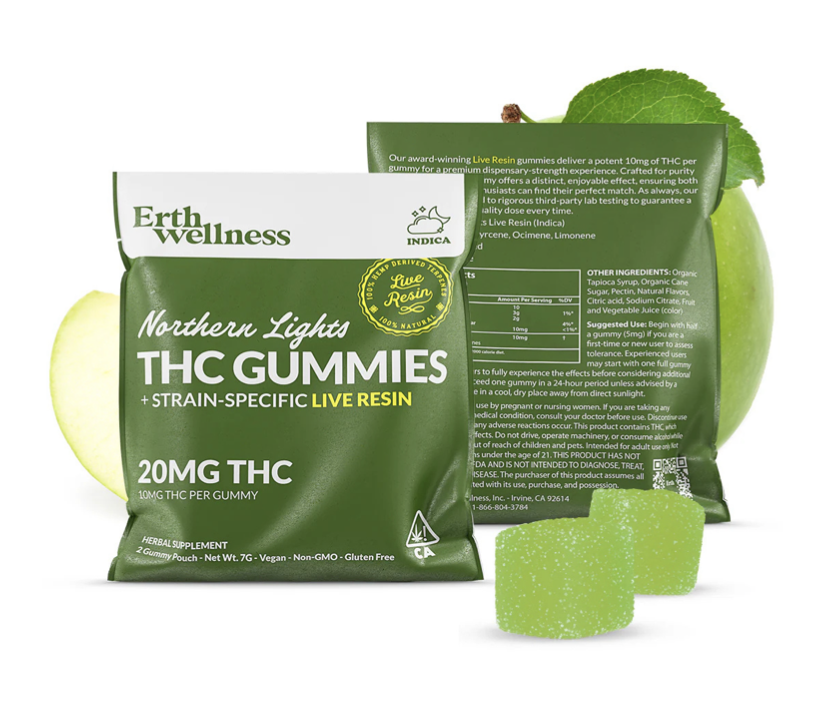 Erth Wellness 2ct Gummies / Northern Lights